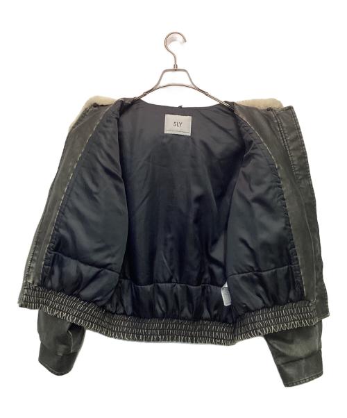 SLY（スライ）SLY (スライ) ヴィンテージフェイクレザーブルゾン ブラック サイズ:FREEの古着・服飾アイテム
