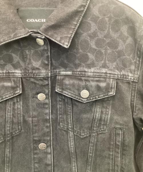 COACH（コーチ）COACH (コーチ) デニムジャケット ブラック サイズ:Mの古着・服飾アイテム