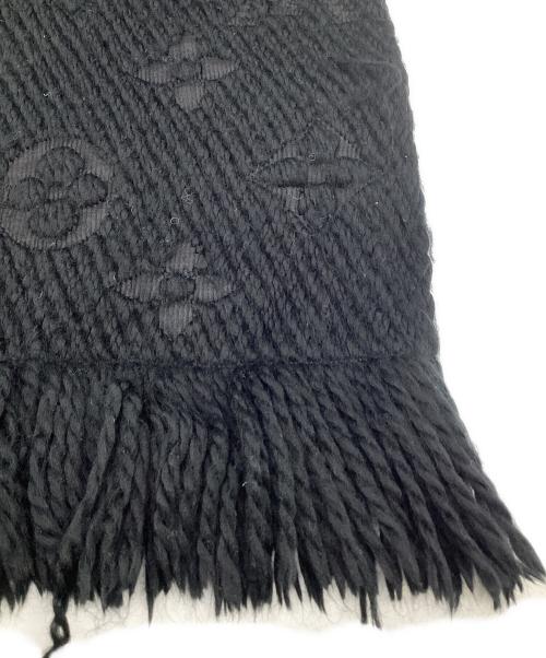 LOUIS VUITTON（ルイ ヴィトン）LOUIS VUITTON (ルイ ヴィトン) エシャルプ ロゴマニア マフラー ブラックの古着・服飾アイテム