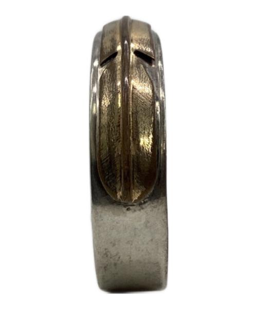 Lee Bennett（リーベネット）Lee Bennett (リーベネット) フェザー シルバーバングル シルバー×ゴールドの古着・服飾アイテム