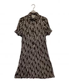 BURBERRY LONDON（バーバリーロンドン）の古着「シルクジャージワンピース」｜グレー