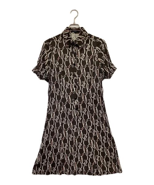 BURBERRY LONDON（バーバリーロンドン）BURBERRY LONDON (バーバリーロンドン) シルクジャージワンピース グレー サイズ:46の古着・服飾アイテム