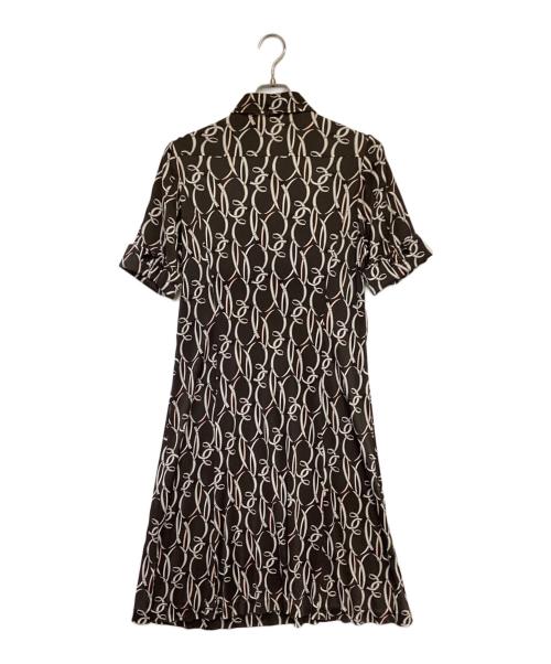 BURBERRY LONDON（バーバリーロンドン）BURBERRY LONDON (バーバリーロンドン) シルクジャージワンピース グレー サイズ:46の古着・服飾アイテム