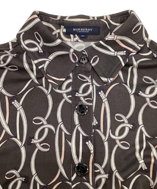 BURBERRY LONDON（バーバリーロンドン）BURBERRY LONDON (バーバリーロンドン) シルクジャージワンピース グレー サイズ:46の古着・服飾アイテム