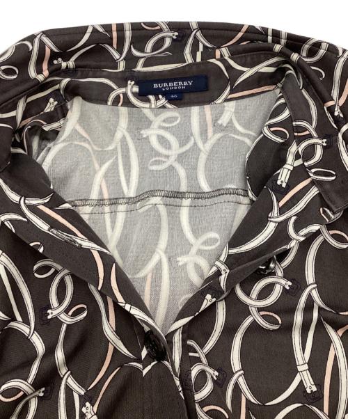 BURBERRY LONDON（バーバリーロンドン）BURBERRY LONDON (バーバリーロンドン) シルクジャージワンピース グレー サイズ:46の古着・服飾アイテム