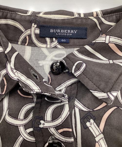 BURBERRY LONDON（バーバリーロンドン）BURBERRY LONDON (バーバリーロンドン) シルクジャージワンピース グレー サイズ:46の古着・服飾アイテム