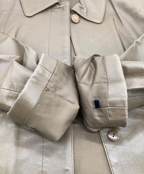 BALMAIN（バルマン）BALMAIN (バルマン) ラムレザージャケット ブラウン サイズ:11の古着・服飾アイテム