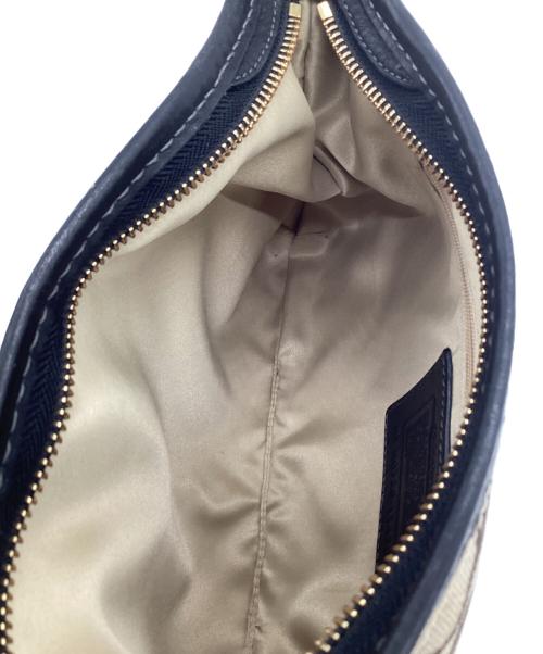 COACH（コーチ）COACH (コーチ) シグネチャー ワンショルダーバッグ ベージュ×ブラックの古着・服飾アイテム