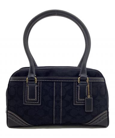 COACH マルチカラー ハンドバッグ F1333.5未使用品 中古・古着通販】COACH (コーチ) シグネチャー ハンドバッグ ブラック