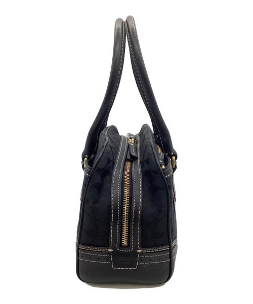 COACH（コーチ）COACH (コーチ) シグネチャー ハンドバッグ ブラックの古着・服飾アイテム