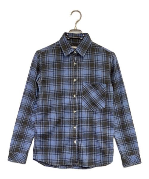 RHC Ron Herman（アールエイチシー ロンハーマン）RHC Ron Herman (アールエイチシー ロンハーマン) コットンフランネルシャツ ブルー サイズ:XSの古着・服飾アイテム