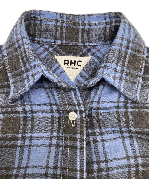 RHC Ron Herman（アールエイチシー ロンハーマン）RHC Ron Herman (アールエイチシー ロンハーマン) コットンフランネルシャツ ブルー サイズ:XSの古着・服飾アイテム