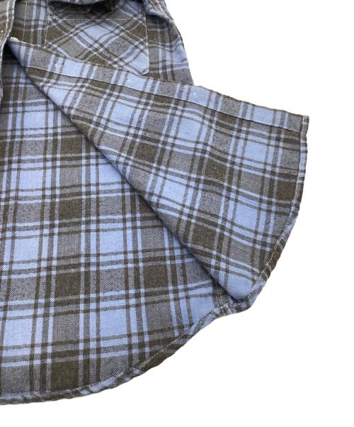 RHC Ron Herman（アールエイチシー ロンハーマン）RHC Ron Herman (アールエイチシー ロンハーマン) コットンフランネルシャツ ブルー サイズ:XSの古着・服飾アイテム