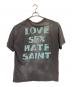 SAINT MICHAEL (セントマイケル) SHERMER ACADEMY (シャーマーアカデミー) ヴィンテージ加工プリントTシャツ グレー サイズ:XXL：20000円