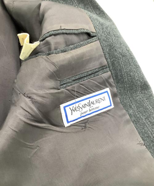 Yves Saint Laurent pour homme（イヴサンローラン プールオム）Yves Saint Laurent pour homme (イヴサンローラン プールオム) 3B セットアップ グレー サイズ:50（パンツ42表記）の古着・服飾アイテム