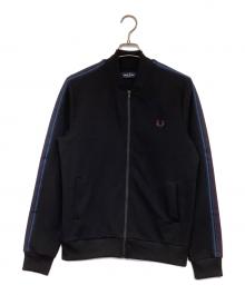 FRED PERRY（フレッドペリー）の古着「ボンバーネック トラックジャケット」｜ブラック