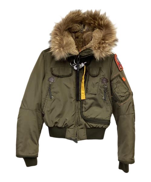 PARAJUMPERS（パラジャンパーズ）PARAJUMPERS (パラジャンパーズ) W-GOBI ショートパーカ グリーン サイズ:X-SMALLの古着・服飾アイテム