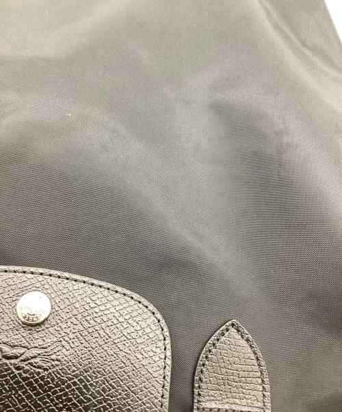 LONGCHAMP（ロンシャン）LONGCHAMP (ロンシャン) ル プリアージュ グリーン M トップハンドルバッグ ブラックの古着・服飾アイテム