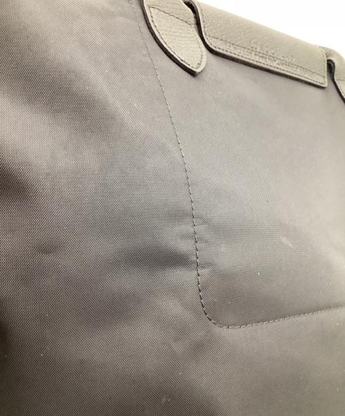 LONGCHAMP（ロンシャン）LONGCHAMP (ロンシャン) ル プリアージュ グリーン M トップハンドルバッグ ブラックの古着・服飾アイテム