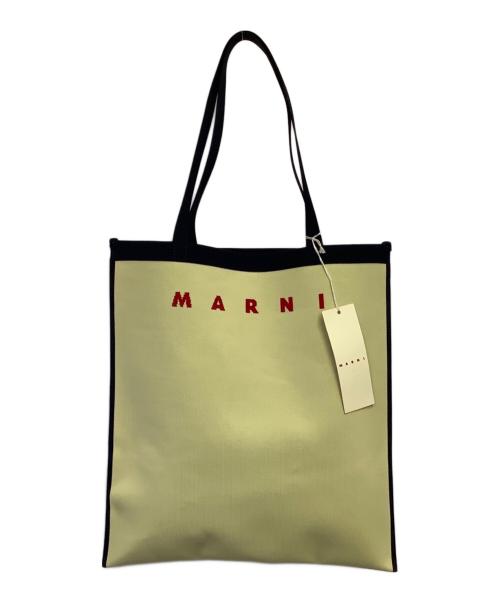 MARNI（マルニ）MARNI (マルニ) トートバッグ アイボリー×ネイビーの古着・服飾アイテム