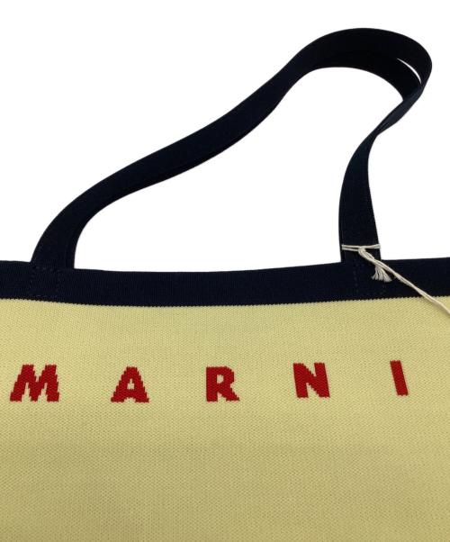 MARNI（マルニ）MARNI (マルニ) トートバッグ アイボリー×ネイビーの古着・服飾アイテム