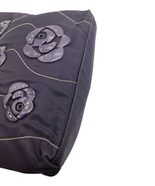 PRADA（プラダ）PRADA (プラダ) ナイロンハンドバッグ パープルの古着・服飾アイテム