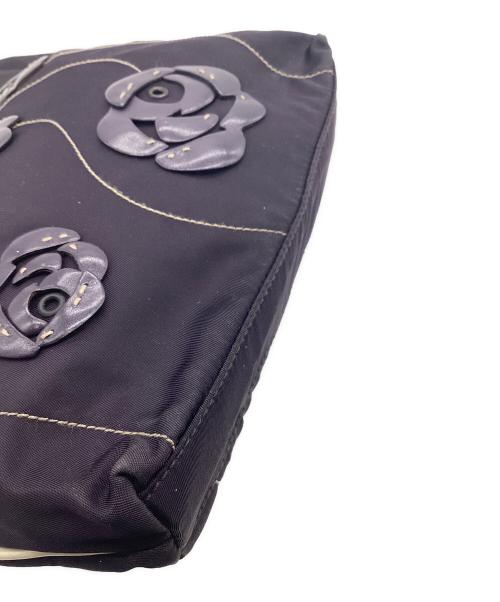 PRADA（プラダ）PRADA (プラダ) ナイロンハンドバッグ パープルの古着・服飾アイテム