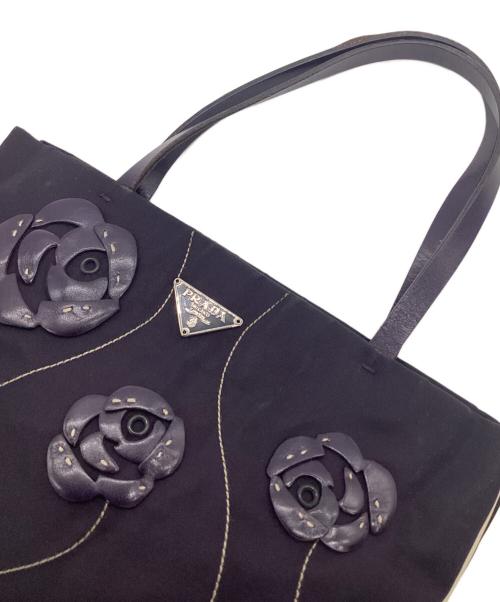 PRADA（プラダ）PRADA (プラダ) ナイロンハンドバッグ パープルの古着・服飾アイテム