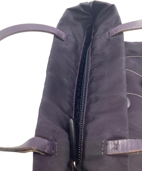 PRADA（プラダ）PRADA (プラダ) ナイロンハンドバッグ パープルの古着・服飾アイテム