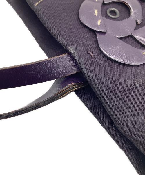 PRADA（プラダ）PRADA (プラダ) ナイロンハンドバッグ パープルの古着・服飾アイテム