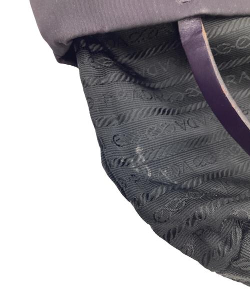 PRADA（プラダ）PRADA (プラダ) ナイロンハンドバッグ パープルの古着・服飾アイテム