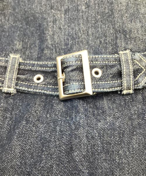 AULA（オーラ）AULA (オーラ) アシンメトリー リメイク デニムジャケット インディゴの古着・服飾アイテム