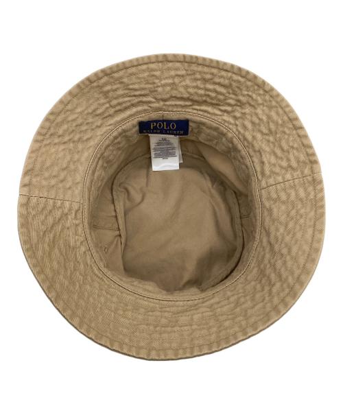 POLO RALPH LAUREN（ポロ・ラルフローレン）POLO RALPH LAUREN (ポロ・ラルフローレン) ポニー バケットハット ベージュ サイズ:S/Mの古着・服飾アイテム