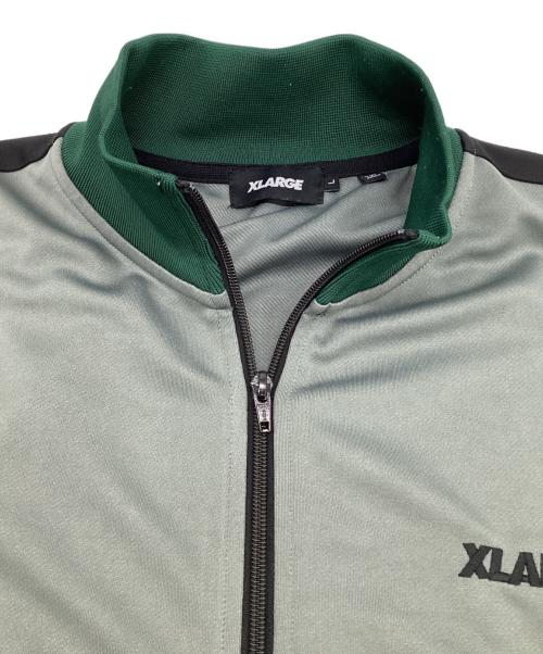 X-LARGE（エクストララージ）X-LARGE (エクストララージ) OG トラックジャケット グレー×グリーン サイズ:Lの古着・服飾アイテム