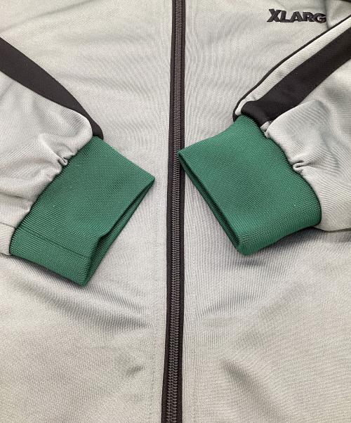 X-LARGE（エクストララージ）X-LARGE (エクストララージ) OG トラックジャケット グレー×グリーン サイズ:Lの古着・服飾アイテム