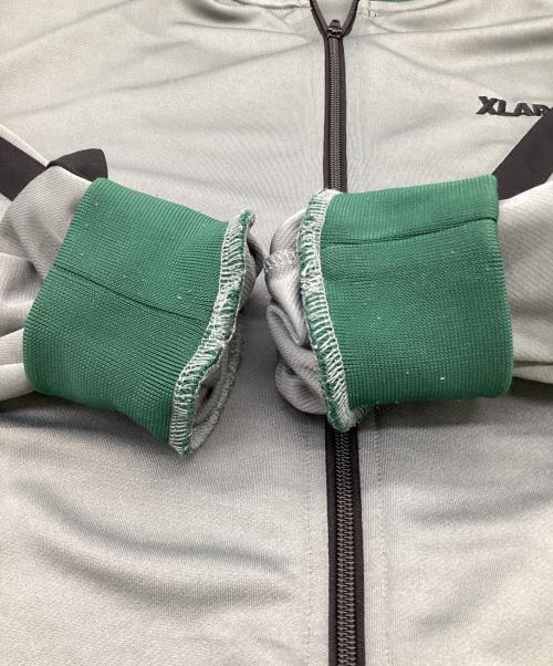X-LARGE（エクストララージ）X-LARGE (エクストララージ) OG トラックジャケット グレー×グリーン サイズ:Lの古着・服飾アイテム