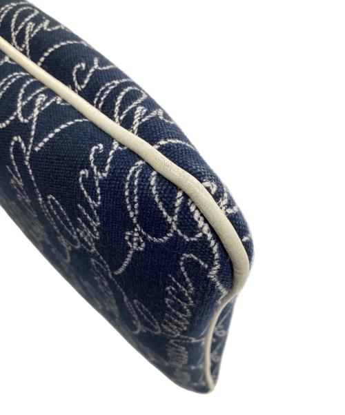 GUCCI（グッチ）GUCCI (グッチ) ショルダーバッグ ネイビー×ホワイトの古着・服飾アイテム