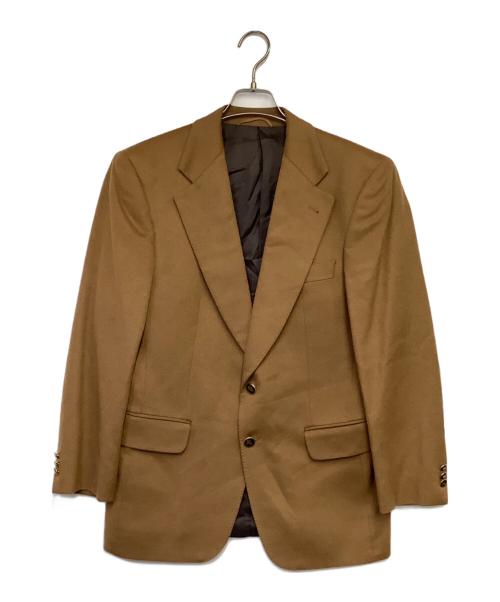 Burberry's（バーバリー）Burberry's (バーバリーズ) カシミヤ テーラードジャケット ブラウン サイズ:46Sの古着・服飾アイテム