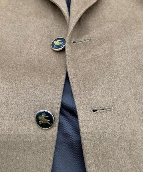 Burberry's（バーバリー）Burberry's (バーバリーズ) カシミヤ テーラードジャケット ブラウン サイズ:46Sの古着・服飾アイテム