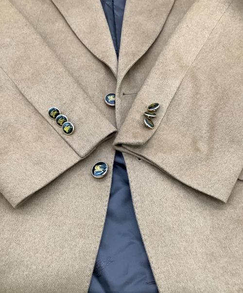 Burberry's（バーバリー）Burberry's (バーバリーズ) カシミヤ テーラードジャケット ブラウン サイズ:46Sの古着・服飾アイテム