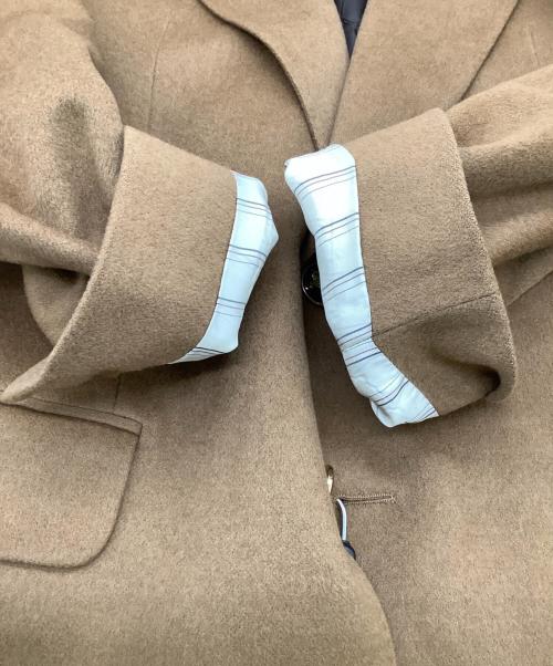 Burberry's（バーバリー）Burberry's (バーバリーズ) カシミヤ テーラードジャケット ブラウン サイズ:46Sの古着・服飾アイテム