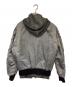 DIESEL (ディーゼル) レイヤード ボンバージャケット グレー サイズ:L：19000円