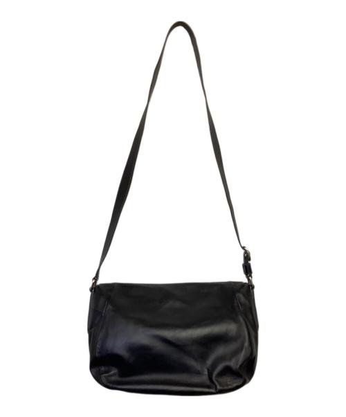 HIROFU（ヒロフ）HIROFU (ヒロフ) レザーショルダーバッグ ブラックの古着・服飾アイテム
