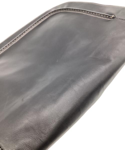 HIROFU（ヒロフ）HIROFU (ヒロフ) レザーショルダーバッグ ブラックの古着・服飾アイテム