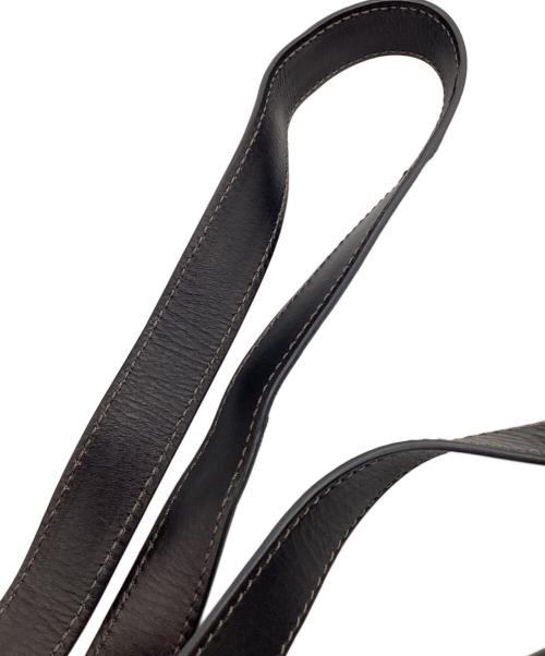 HIROFU（ヒロフ）HIROFU (ヒロフ) レザーショルダーバッグ ブラックの古着・服飾アイテム