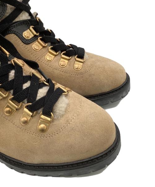 anonymous copenhagen（アノニマスコペンハーゲン）anonymous copenhagen (アノニマスコペンハーゲン) Spick and Span (スピックアンドスパン) テディブーツ ブラック×ベージュ サイズ:36の古着・服飾アイテム