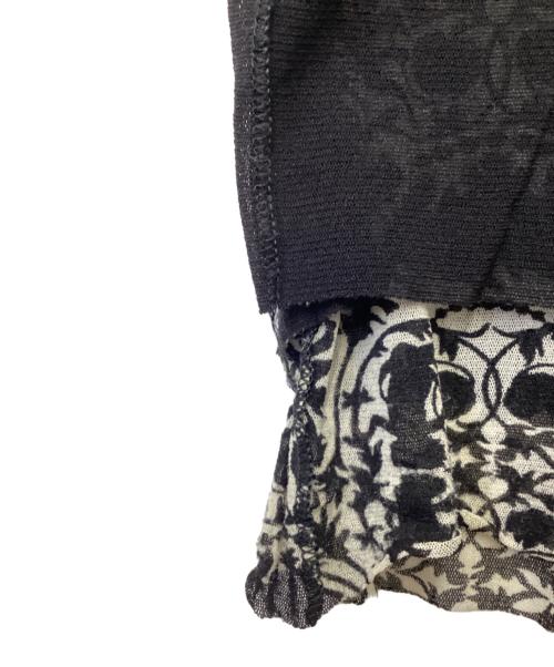 Jean Paul GAULTIER MAILLE（ジャンポールゴルチエ マイユ）Jean Paul GAULTIER MAILLE (ジャンポールゴルチエ マイユ) ネット スカート ブラック×ベージュ サイズ:Sの古着・服飾アイテム