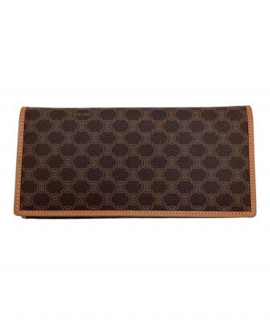 中古・古着通販】CELINE (セリーヌ) マカダム 長財布 ブラウン