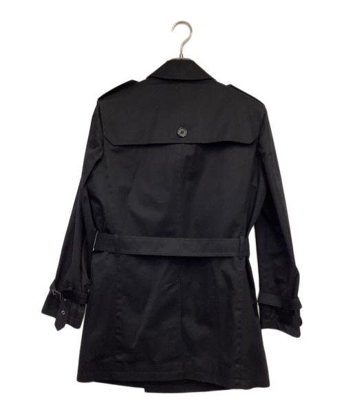 BLACK LABEL CRESTBRIDGE（ブラックレーベル クレストブリッジ）BLACK LABEL CRESTBRIDGE (ブラックレーベル クレストブリッジ) ライナー付 ショートトレンチコート ブラック サイズ:Mの古着・服飾アイテム