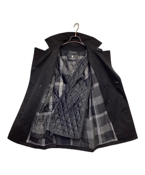 BLACK LABEL CRESTBRIDGE（ブラックレーベル クレストブリッジ）BLACK LABEL CRESTBRIDGE (ブラックレーベル クレストブリッジ) ライナー付 ショートトレンチコート ブラック サイズ:Mの古着・服飾アイテム